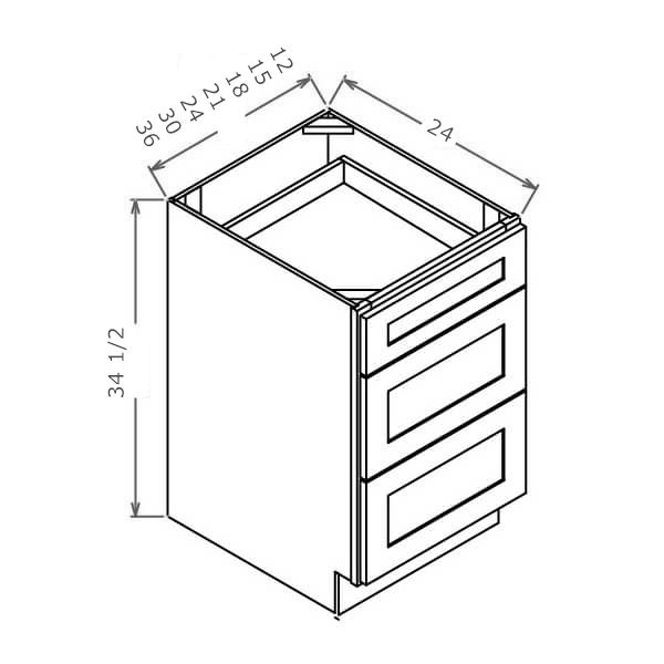 Three Drawer Bases